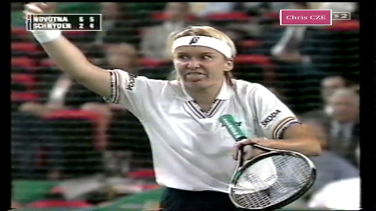 Patty Schnyder v. Jana Novotna 1998 Grand Slam Cup QF highlights