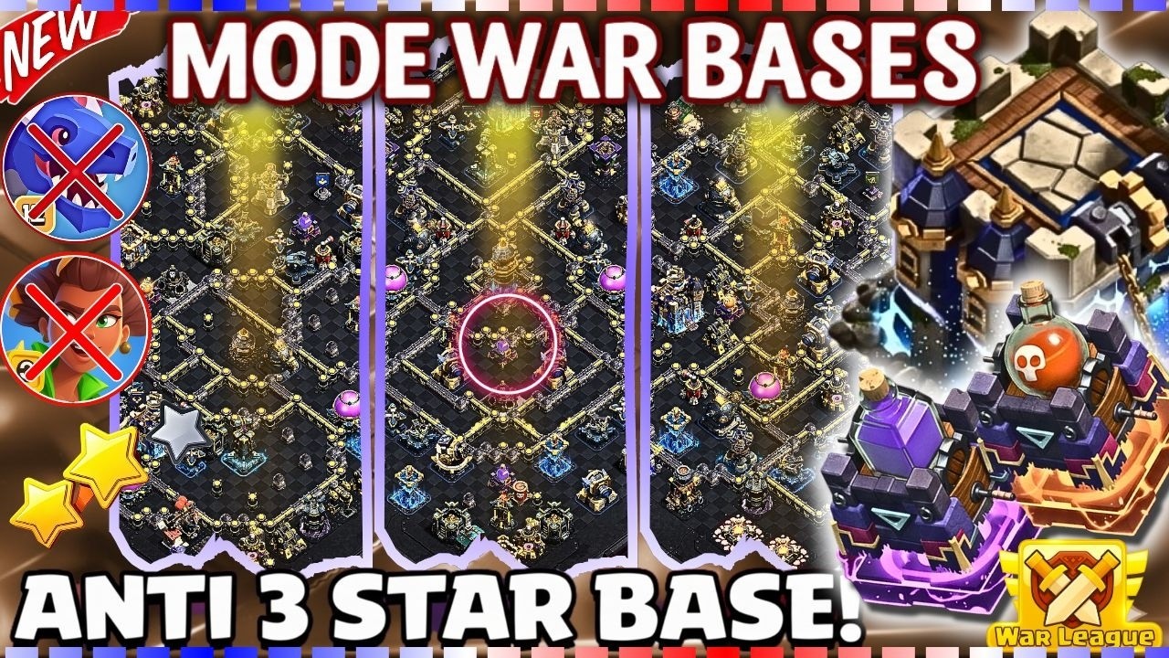 BEST TH18 WAR BASE! 🔥 Best for War & Legend 🏆 ANTI-3 STAR META With Links + Replays