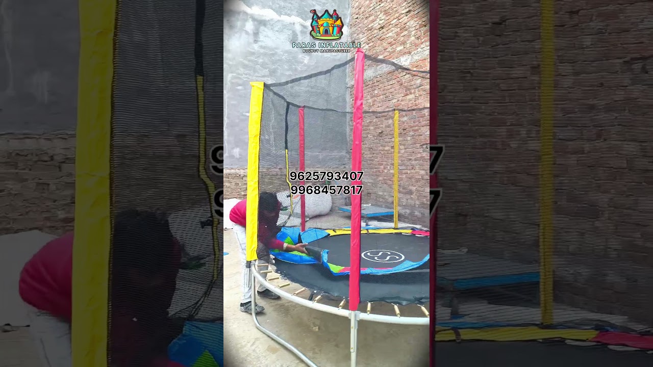 8 feet trampoline full set-up 