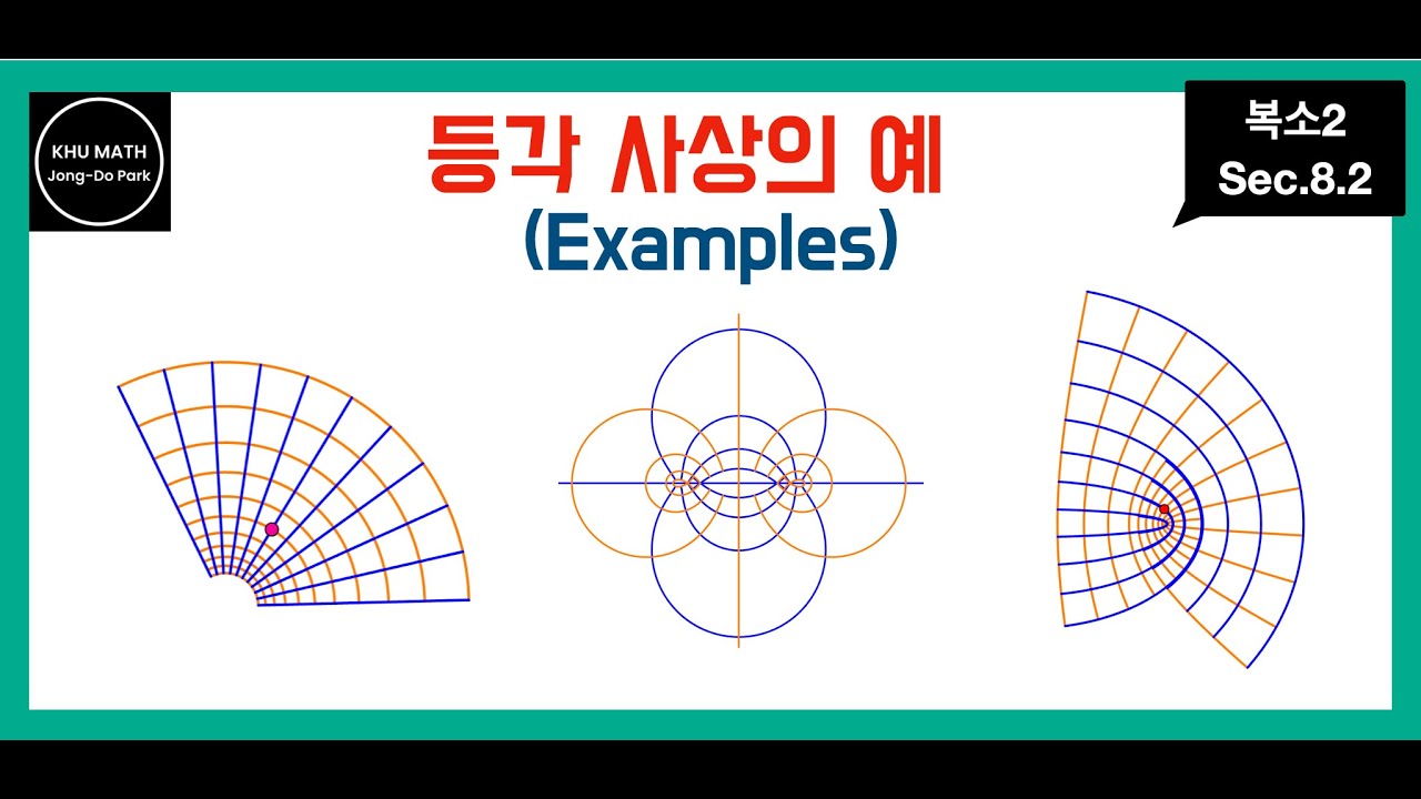 [복소2] 8.2. 등각사상의 예 (Examples of conformal mappings)