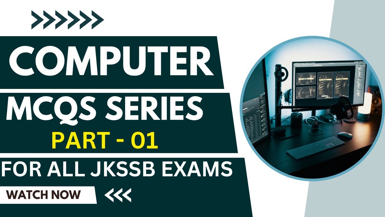 Computer MCQs Series For All JKSSB Exams | PART 01 | Jkssb vlw exam
