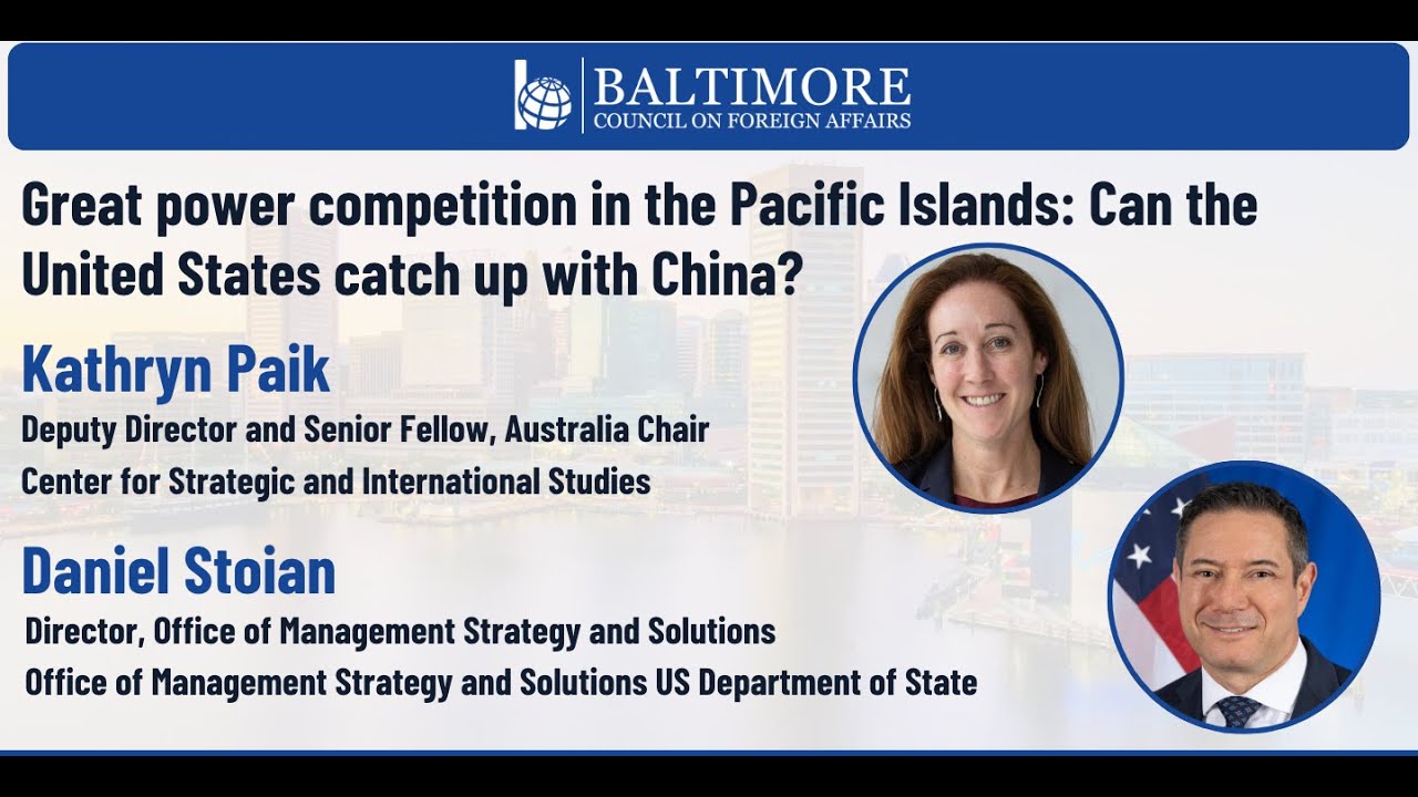 Great power competition in the Pacific Islands: Can the United States catch up with China?