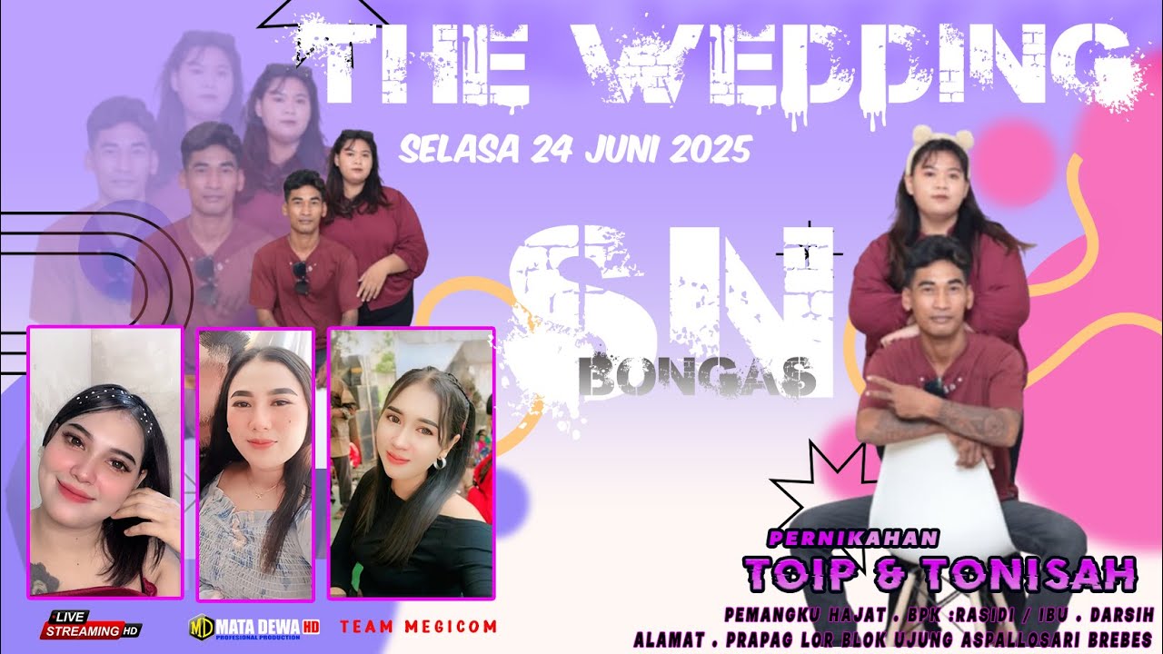 🔴LIVE ORGAN TARLING DANGDUT . ACARA THE WEDDING PRAPAG LOR UJUNG ASPAL - LOSARI-BREBES 24 JUNI 2025