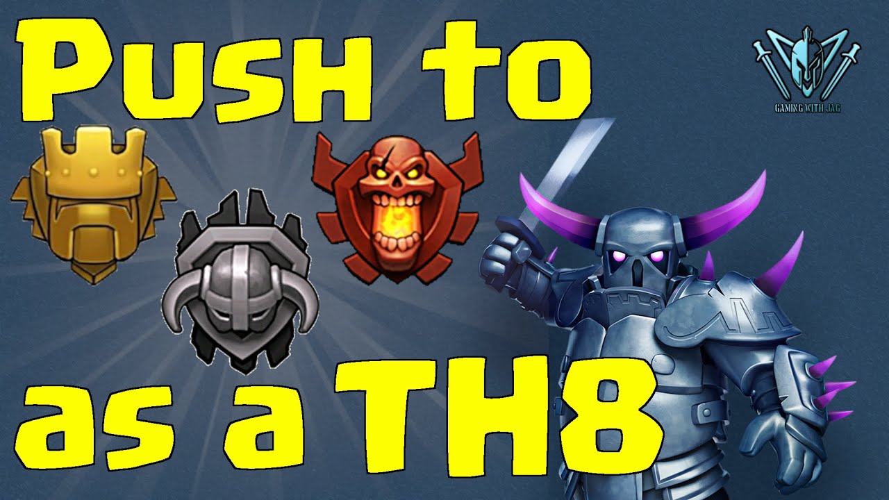 BEST WAY to get to Titan and Champion League as a TH8 | Trophy Push | Clash of Clans with Leonidas!