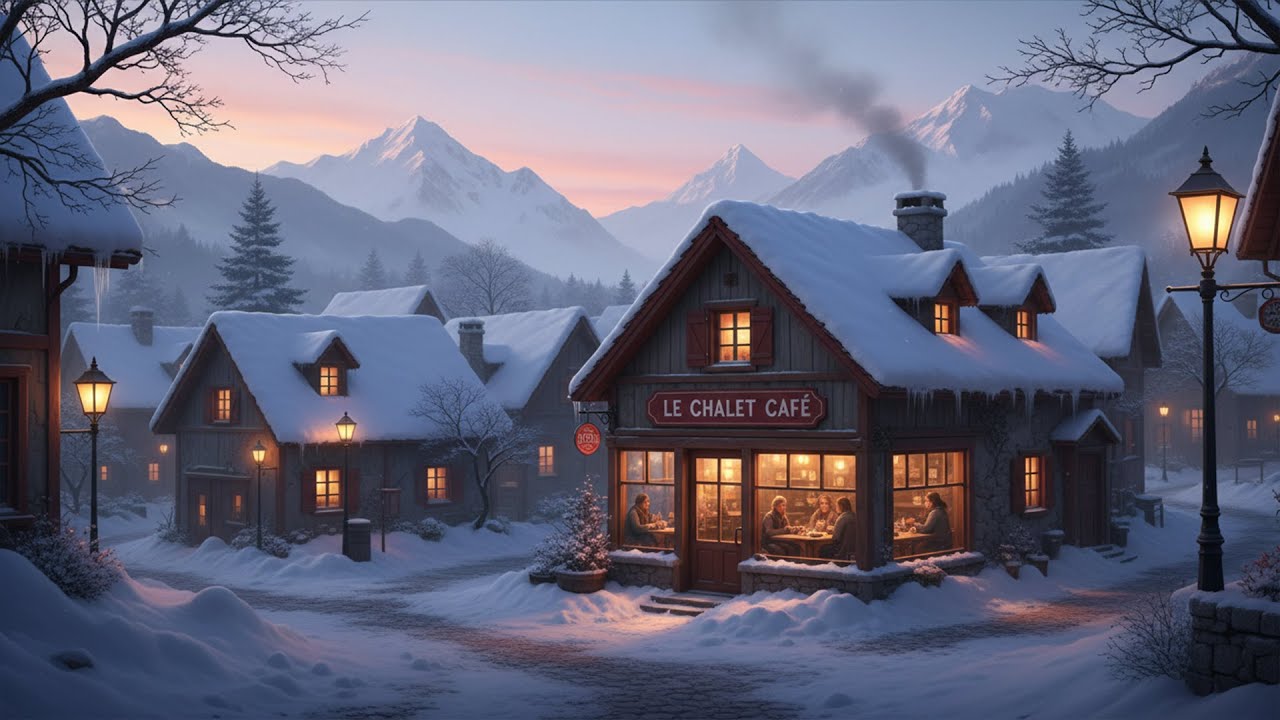 Sinatra & Friends ❄️ Relaxing Winter Morning Jazz: Golden Oldies at a Snowy Town Coffee Shop