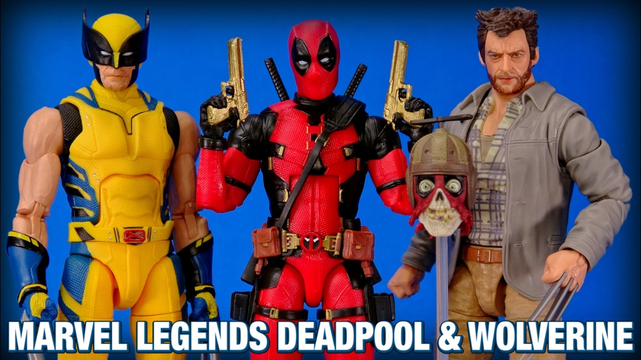 Marvel Legends Deadpool and Wolverine and Headpool Figure Review And Custom Play Day Tweaks