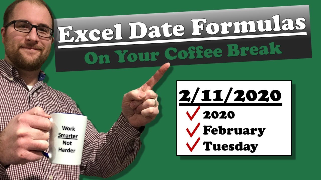Date Formulas in Excel | Extract the year, weekday, Month and week number from any date in Excel.