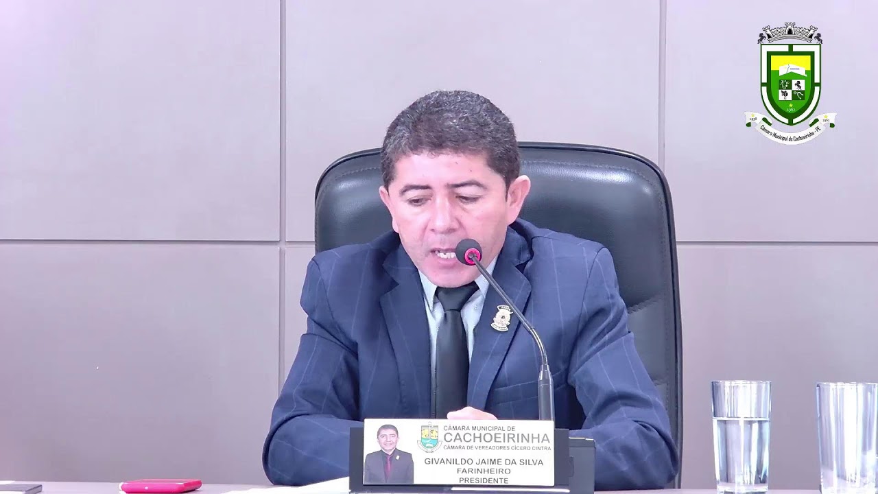 Reunião Ordinária da Câmara Municipal de Cachoeirinha - PE, 25 de abril 2025