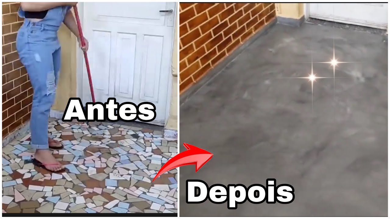 CIMENTO QUEIMADO CASEIRO NO PISO. FÁCIL E BARATO. TRANSFORME SEM GASTAR MUITO.