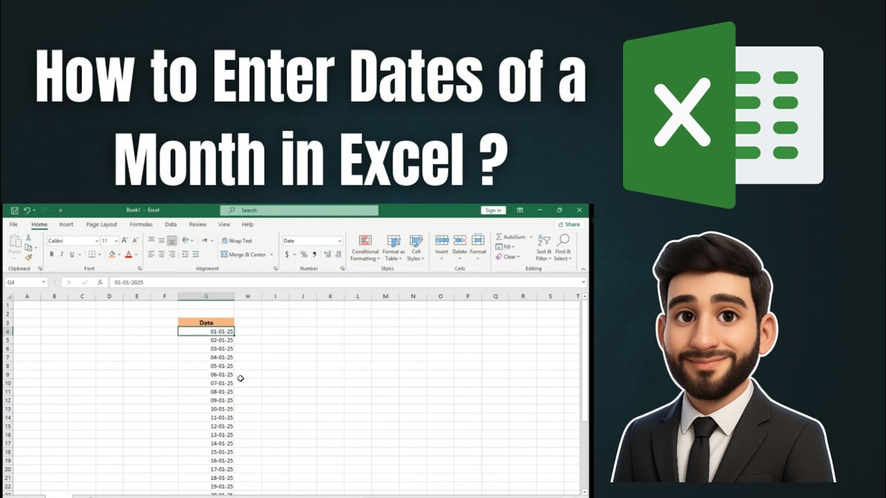 How to Quickly Enter Dates of a Month in Excel | Fast AutoFill Trick