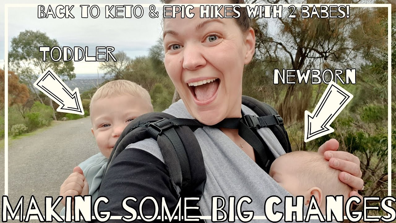 DAY's IN THE LIFE with a NEWBORN and a TODDLER || Back to KETO and HIKES || The Collagen Co review