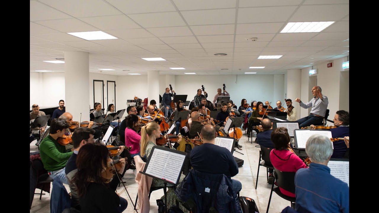 Prove dell'Ochestra del de Carolis diretta da Massimo Quarta