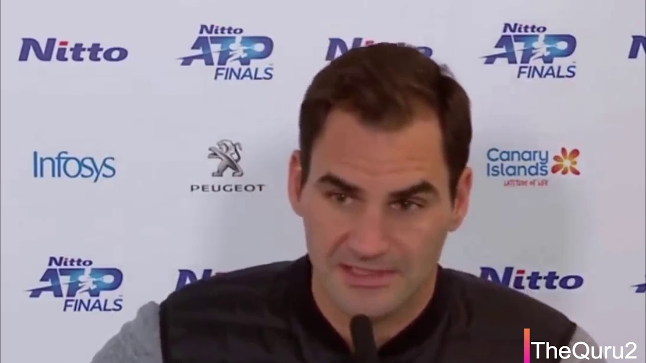 Roger Federer after beating Novak Djokovic - Press Conference