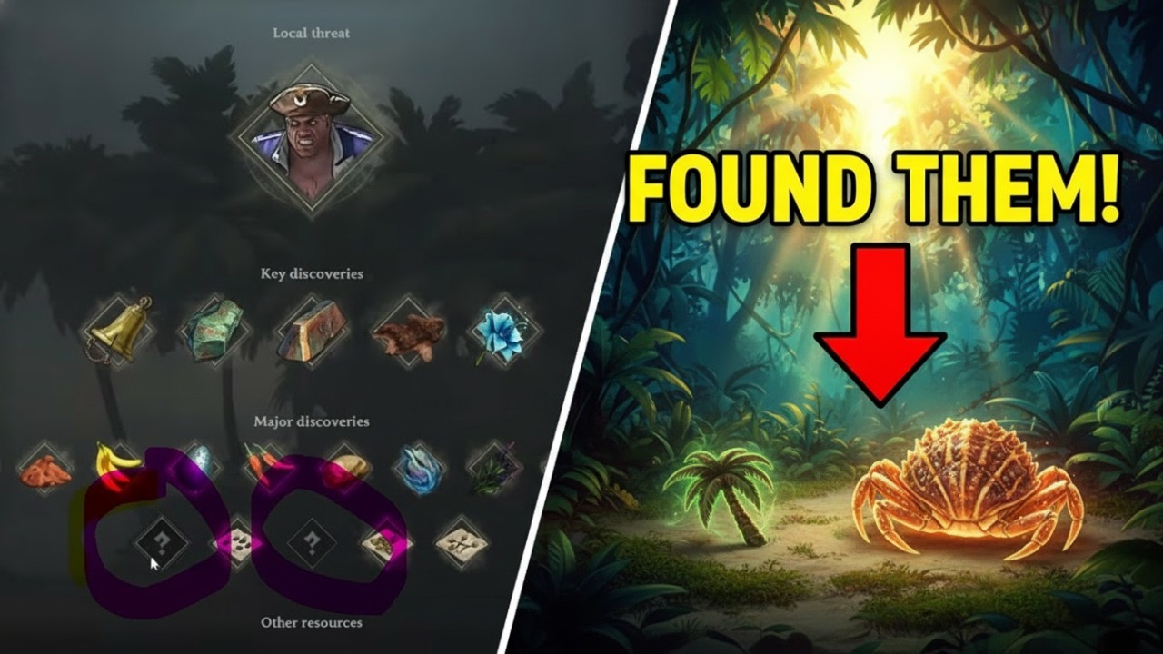 Windrose Discovery Guide: How to Find the Palm Tree Seed and Crab Shell