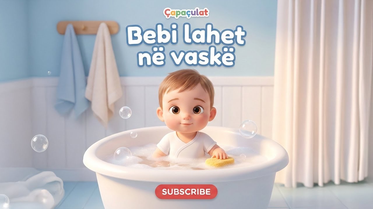 Bebi Lahet në Vaskë 🛁 | Këngë Edukative për Fëmijë | YouTube Kids Shqip #çapaçulat #nurseryrhymes