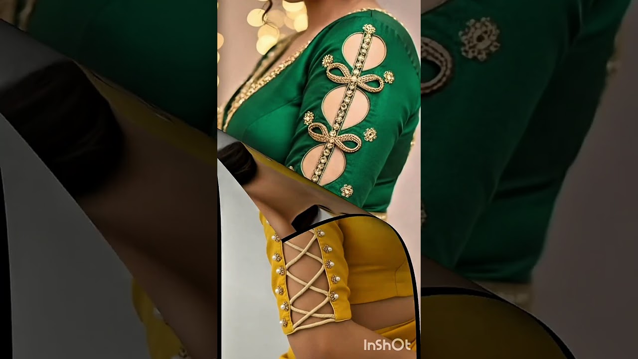 🎉👉Popular blouse sleeves design👌