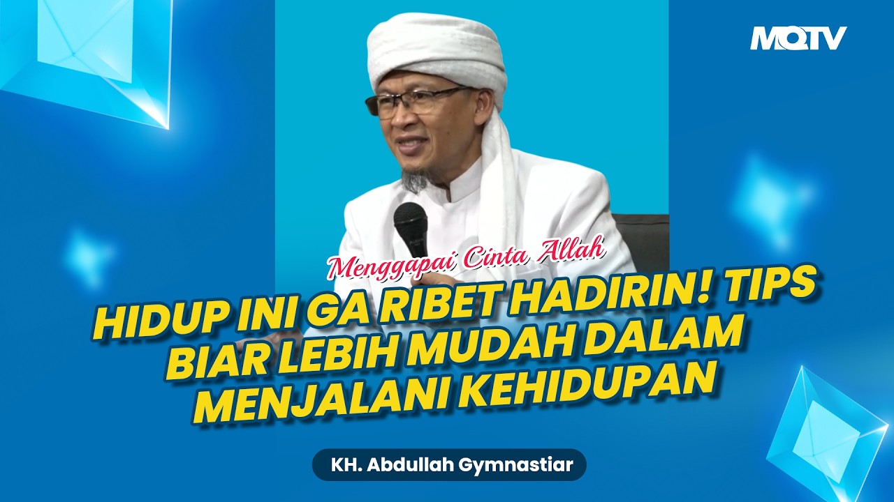RUMUS AGAR HIDUP LEBIH MUDAH, JIKA DI APLIKASIKAN SIMPEL BGT | KAJIAN AAGYM