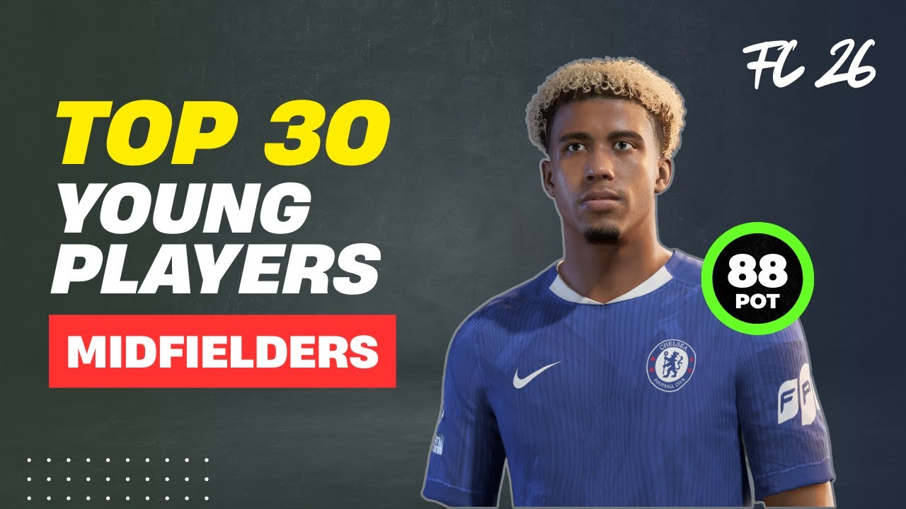 FC 26 | TOP 30 YOUNG MIDFIELDERS WITH REAL FACES AND RATINGS 🔥