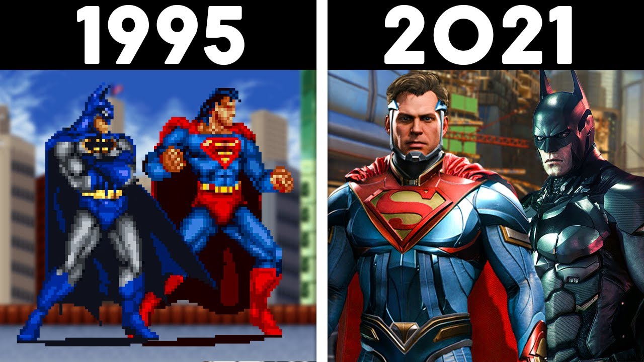 EVOLUÇÃO DA LIGA DA JUSTIÇA NOS GAMES