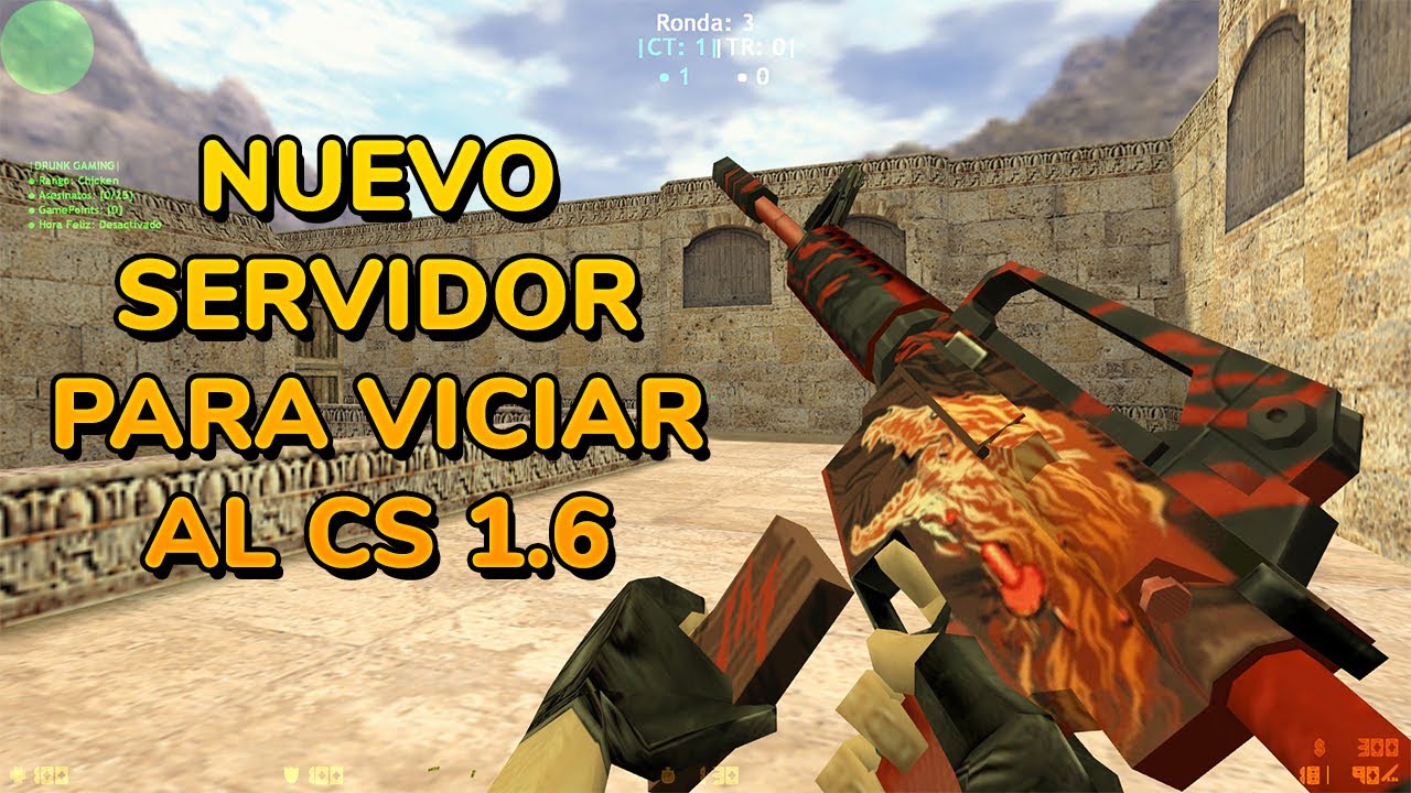 Jugando CS 1.6 en NUEVO SERVIDOR de DG !! IP: 162.248.89.4:27059