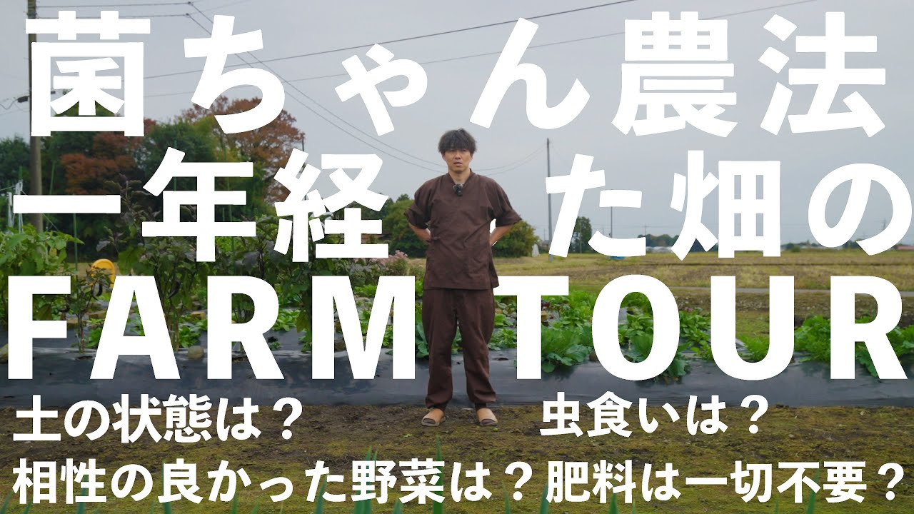 【円ファーム｜FARM TOUR】未経験者が菌ちゃん農法を一年続けました。畑の様子をお見せします。