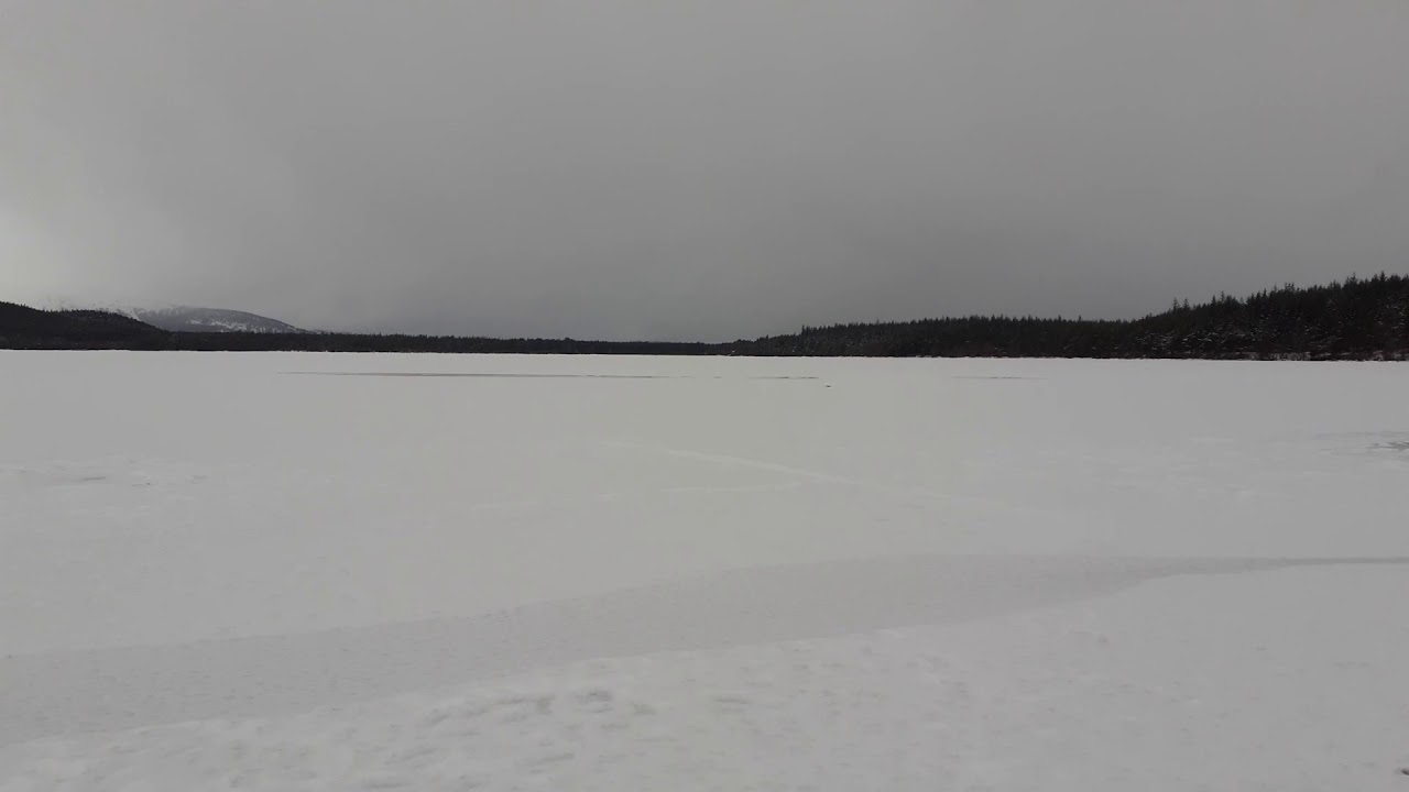 Frozen Loch Morlich near Aviemore