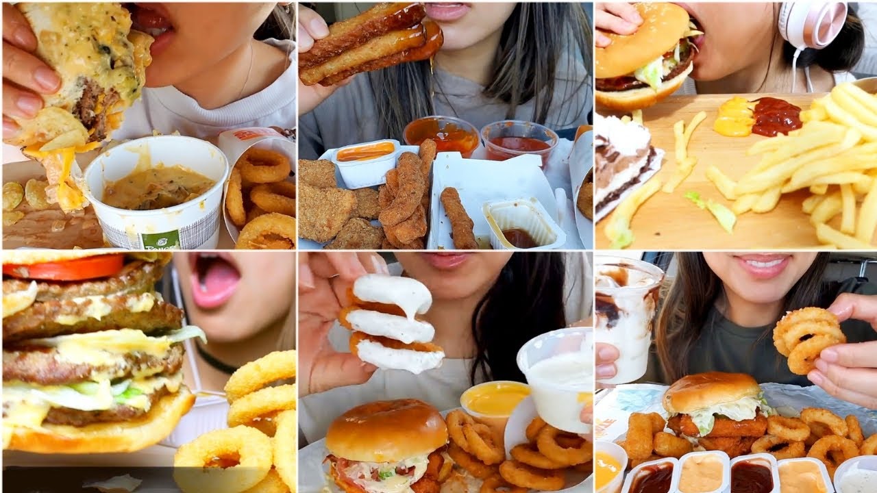 TWILIGHT ASMR EATING *BURGER KING* MUKBANG COMPILATION VIDEO NEW 2023 || *EXTREME CRUNCHY SOUNDS* 🤤