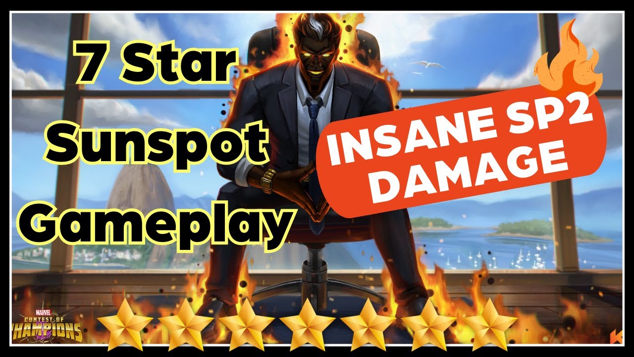 7 Star Sunspot is an Absolute Nuke - Insane SP2 Damage - Marvel Contest of Champions
