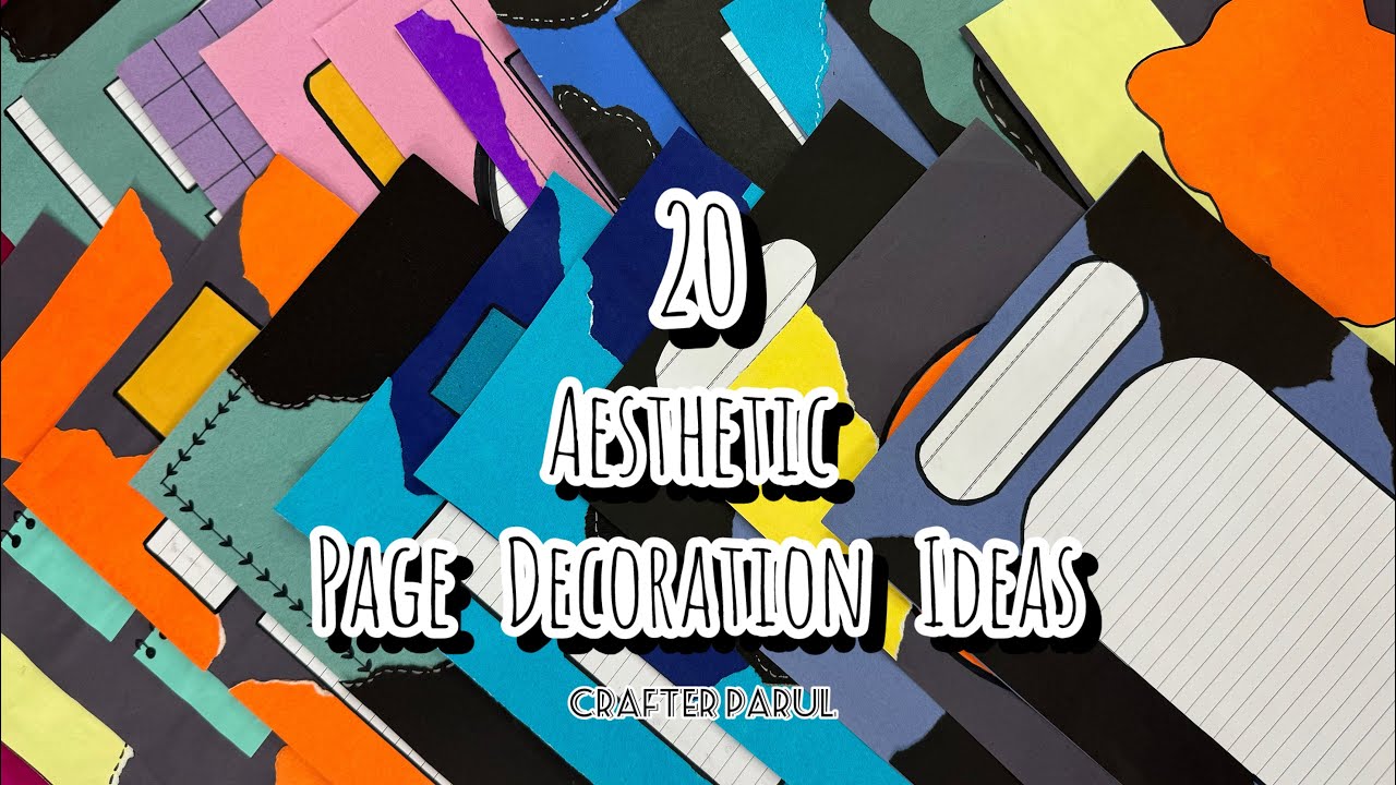 20 Aesthetic Project Design | Ideas for Your Project | Project Sheets | Page Decoration Ideas |