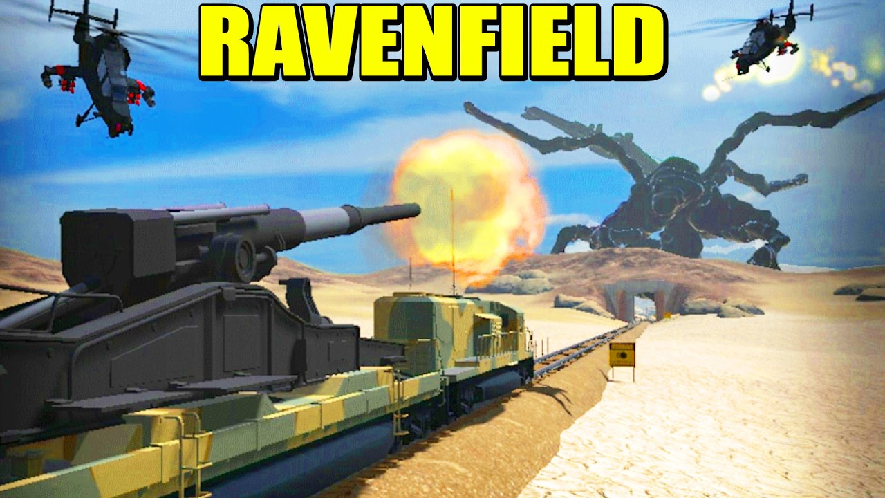 Llevamos un TREN NUCLEAR contra un Monstruo Apocalíptico - RAVENFIELD | Gameplay Español