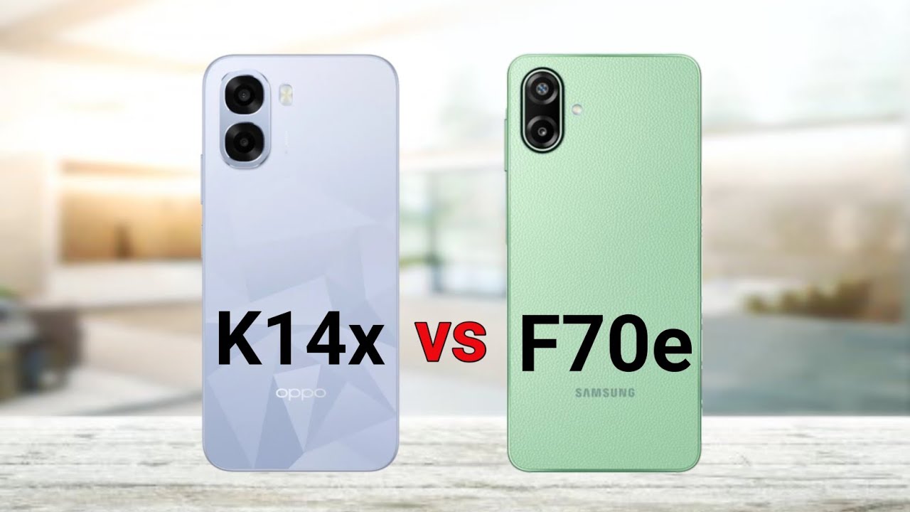 Oppo K14x vs Samsung Galaxy F70e