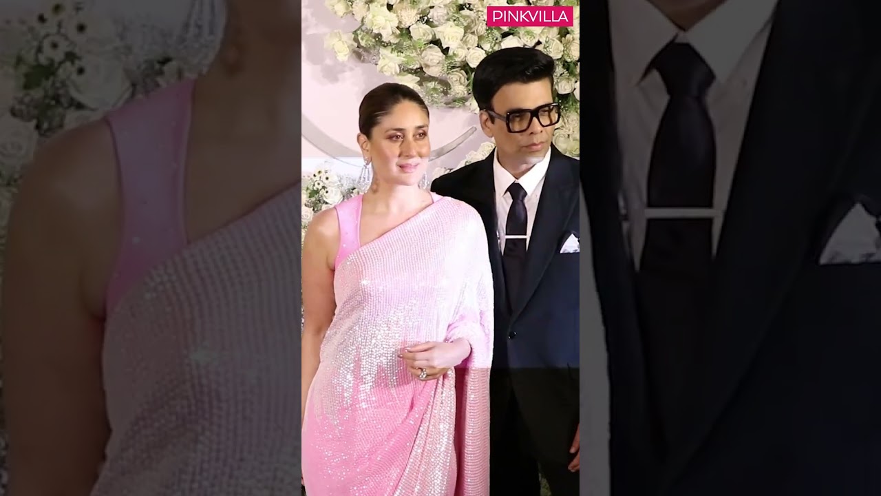 #kareenakapoorkhan and #karanjohar look P.H.A.T at #sidkiara&rsquo;s wedding reception 🔥