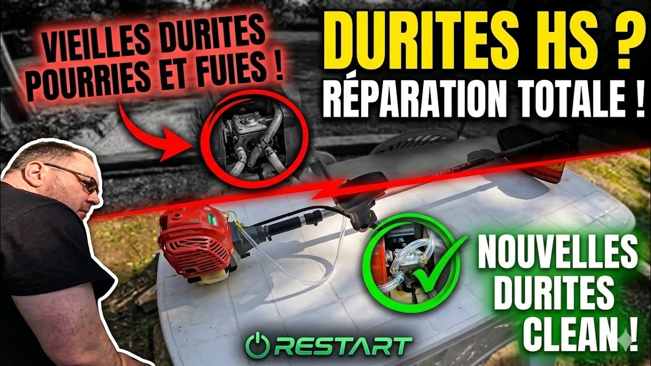 Durites ab&icirc;m&eacute;es sur une D&eacute;broussailleuse KORMAN GARDEN PRO 4t 31cm3