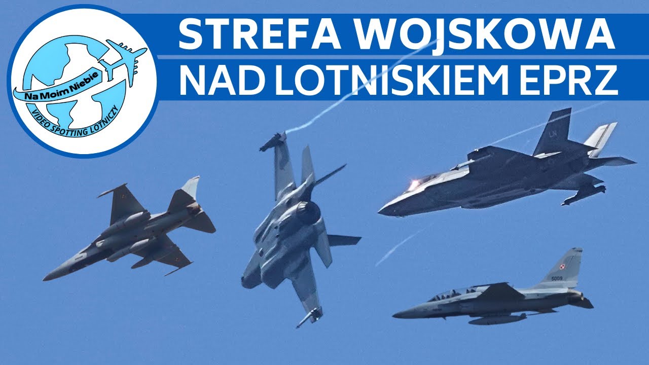 Zamknięta Strefa Wojskowa nad Lotniskiem EPRZ Rzeszów | Przeloty F-35 i FA-50!
