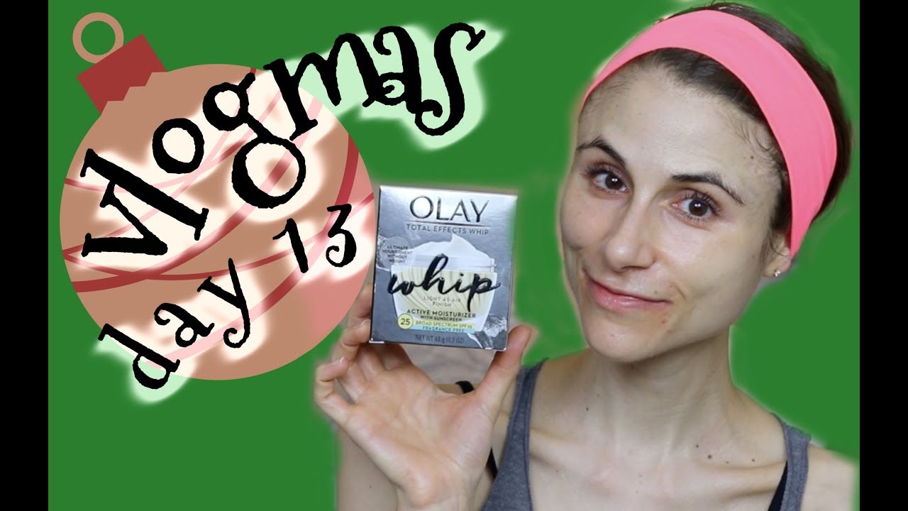 VLOGMAS 2018 DAY 13: OLAY TOTAL EFFECTS & GROCERY HAUL| DR DRAY