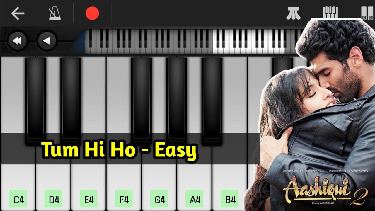 Tum Hi Ho Easy Piano Cover On Mobile | Instrumental Piano | SB GALAXY