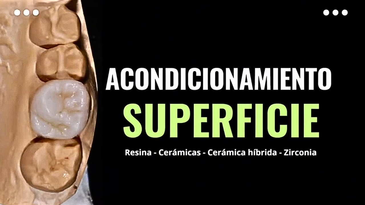 Acondicionamiento de superfie de Resinas, Cerámicas, Cerámica híbrida y Zirconia