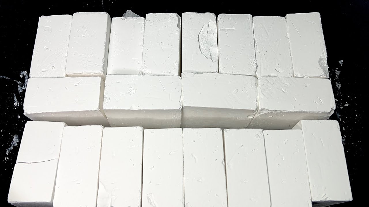 20 Blocks of Soft Gholibn Gym Chalk | Satisfying ASMR | Sleep Aid