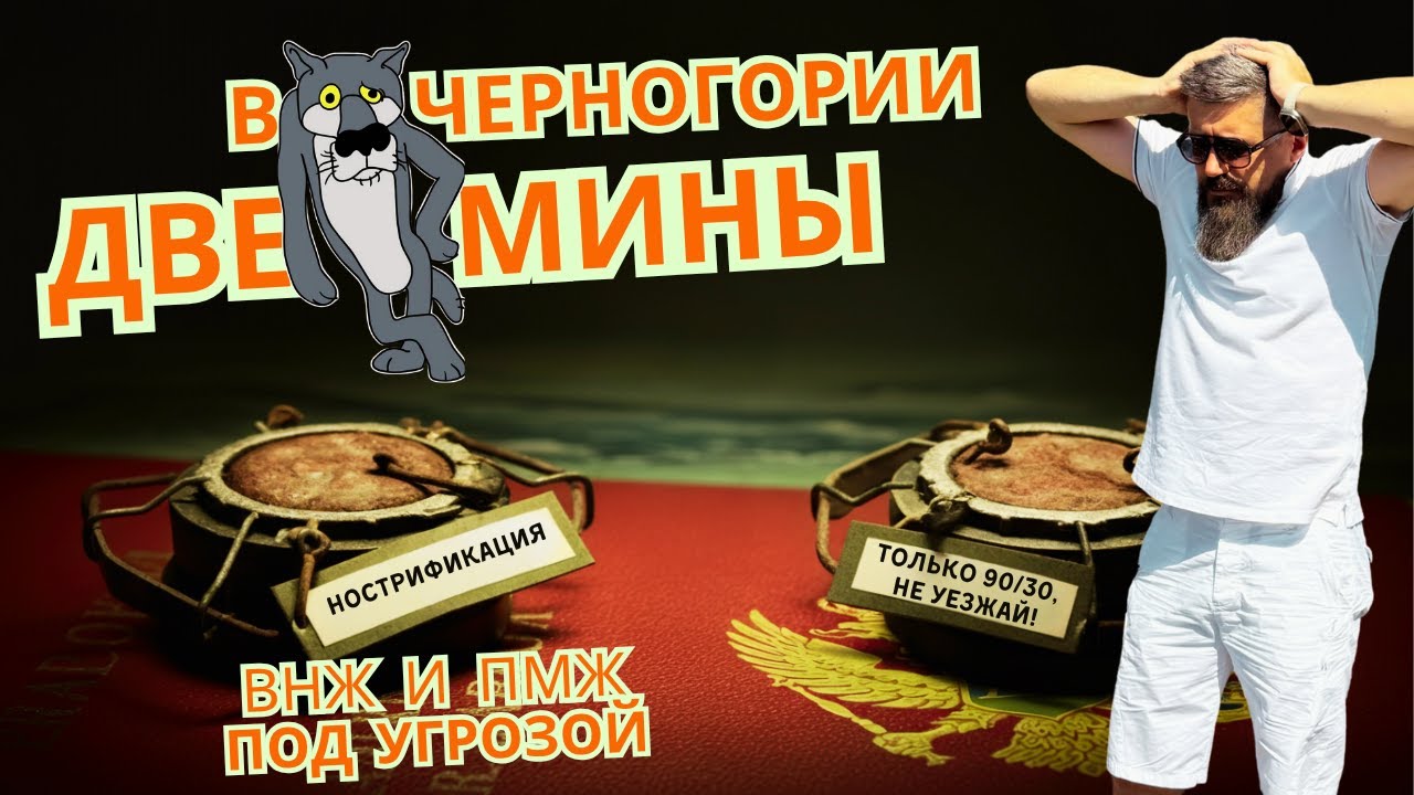 ВНЖ Черногория: Нострификация и выезд — Две мины замедленного действия!