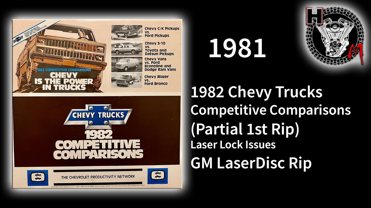 1982 Chevy Trucks Competitive Comparisons (Partial 1st Rip)