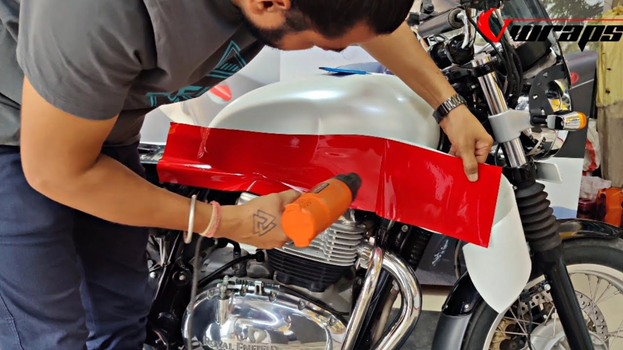 Royal Enfield Interceptor 650 Vinyl Wrapping | RE interceptor modification @VwrapsSikar