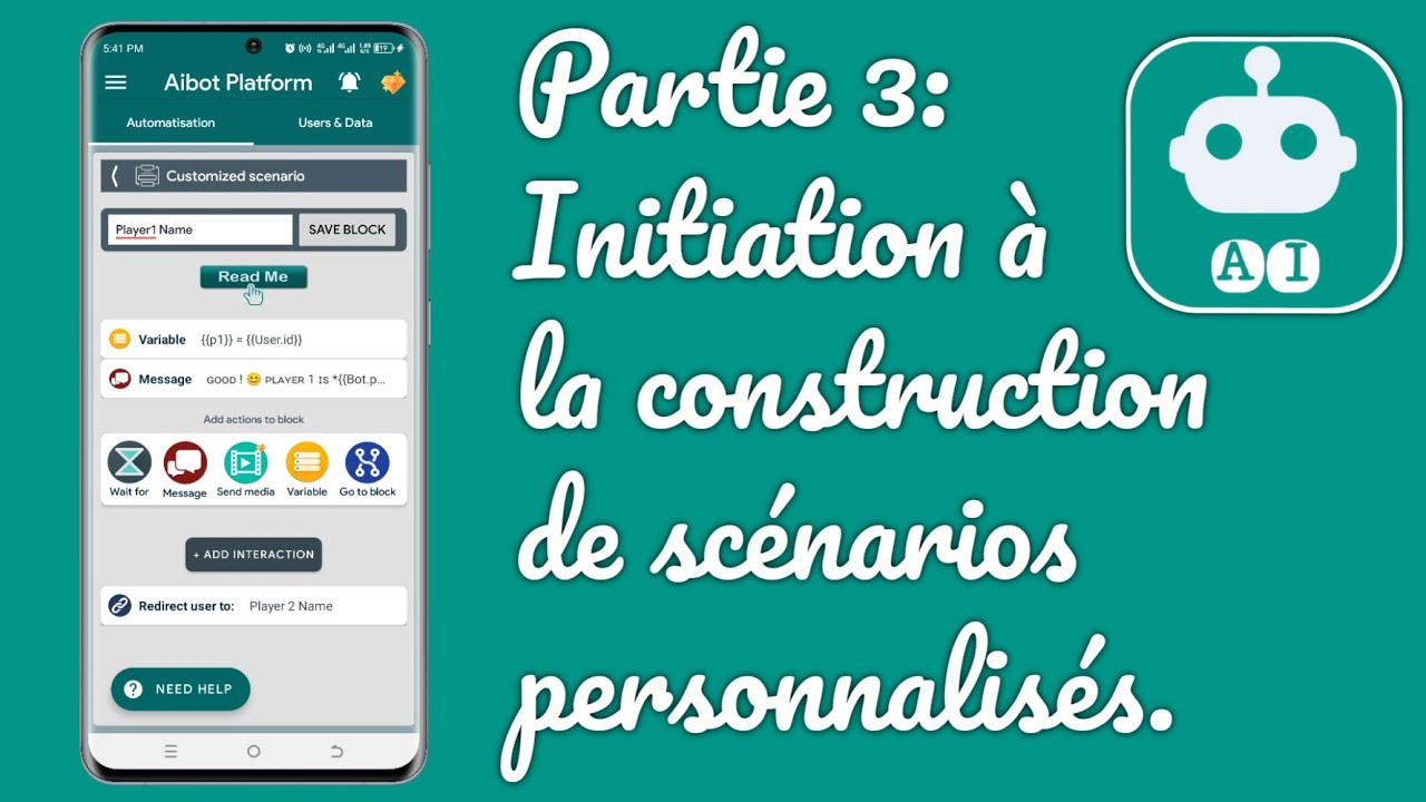 Aibot - Créer un chatbot WhatsApp gratuitement. Partie 3: Initiation au mode scénario personnalisé