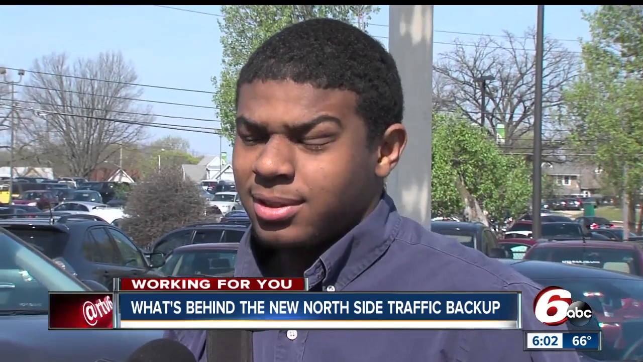 Construction causes traffic issues on Indy's north side