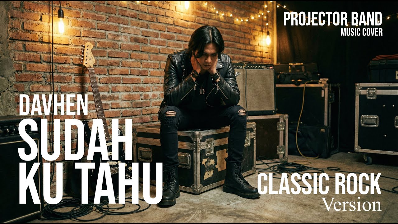 Sudah Ku Tahu - Projector Band | CLASSIC ROCK Version (Cover by Davhen) | Video Lirik