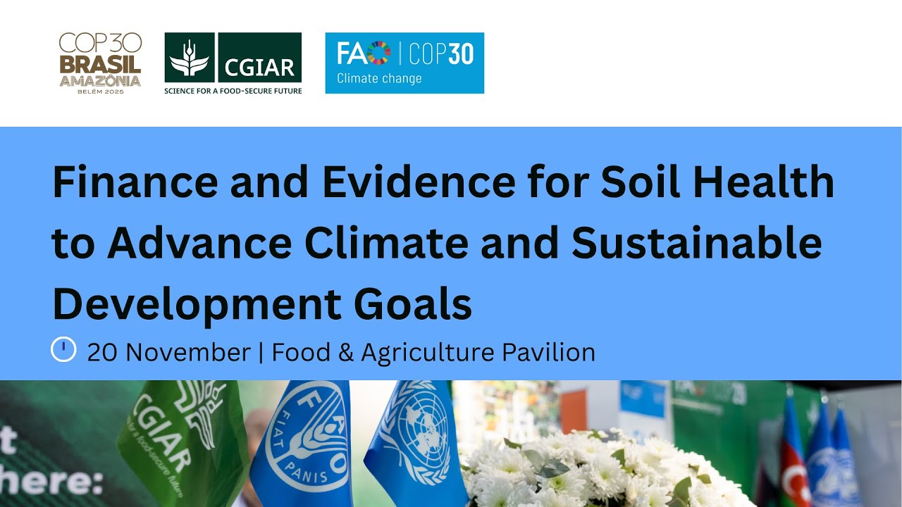 Finance and Evidence for Soil Health to Advance Climate and Sustainable Development Goals