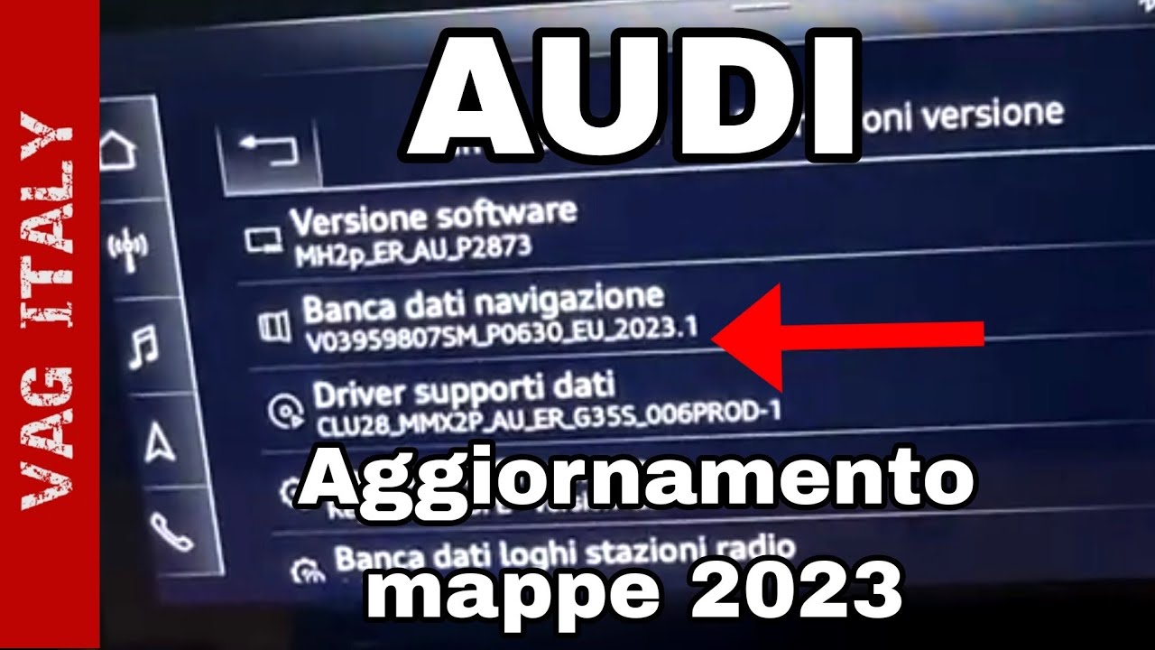 Aggiornamento mappe 2023 e altre cose su MIB 2 Plus (MH2p) per Audi A1 A6 A7 A8 e-tron Q3 Q7 Q8