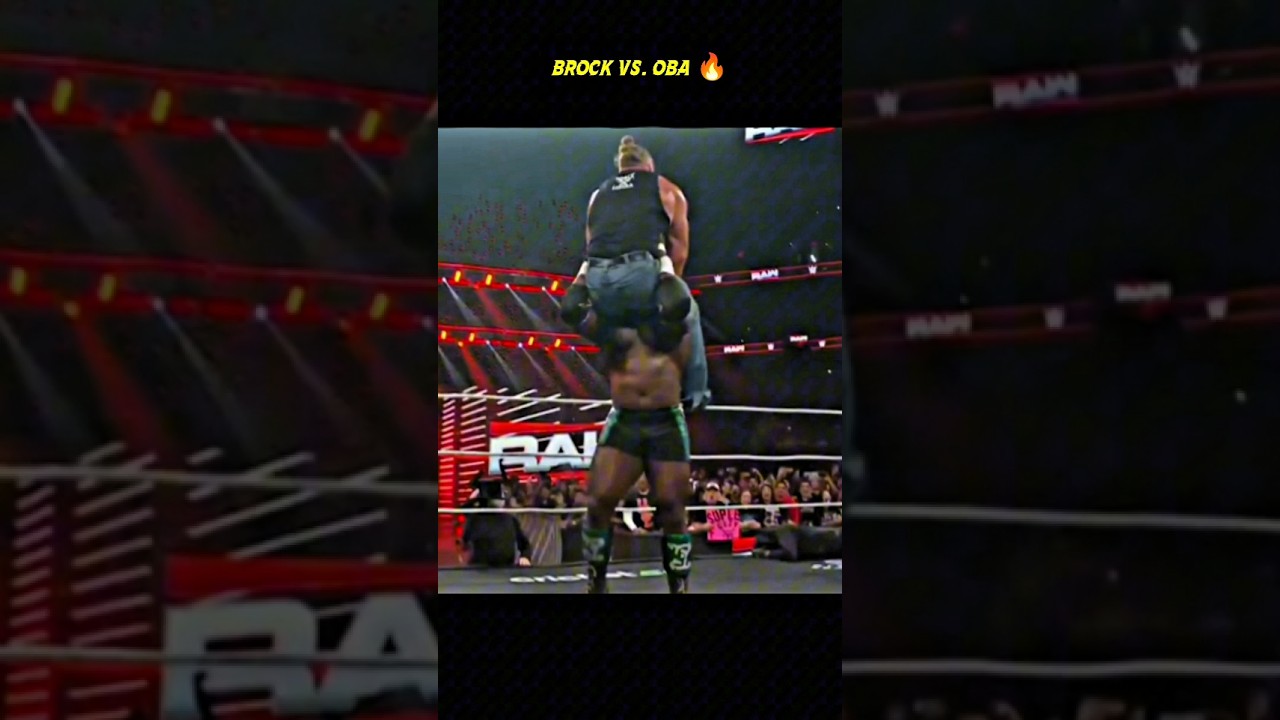 Brock Lesnar vs. Oba Femi Official at WrestleMania 42 🔥#wwe #shahvezmania