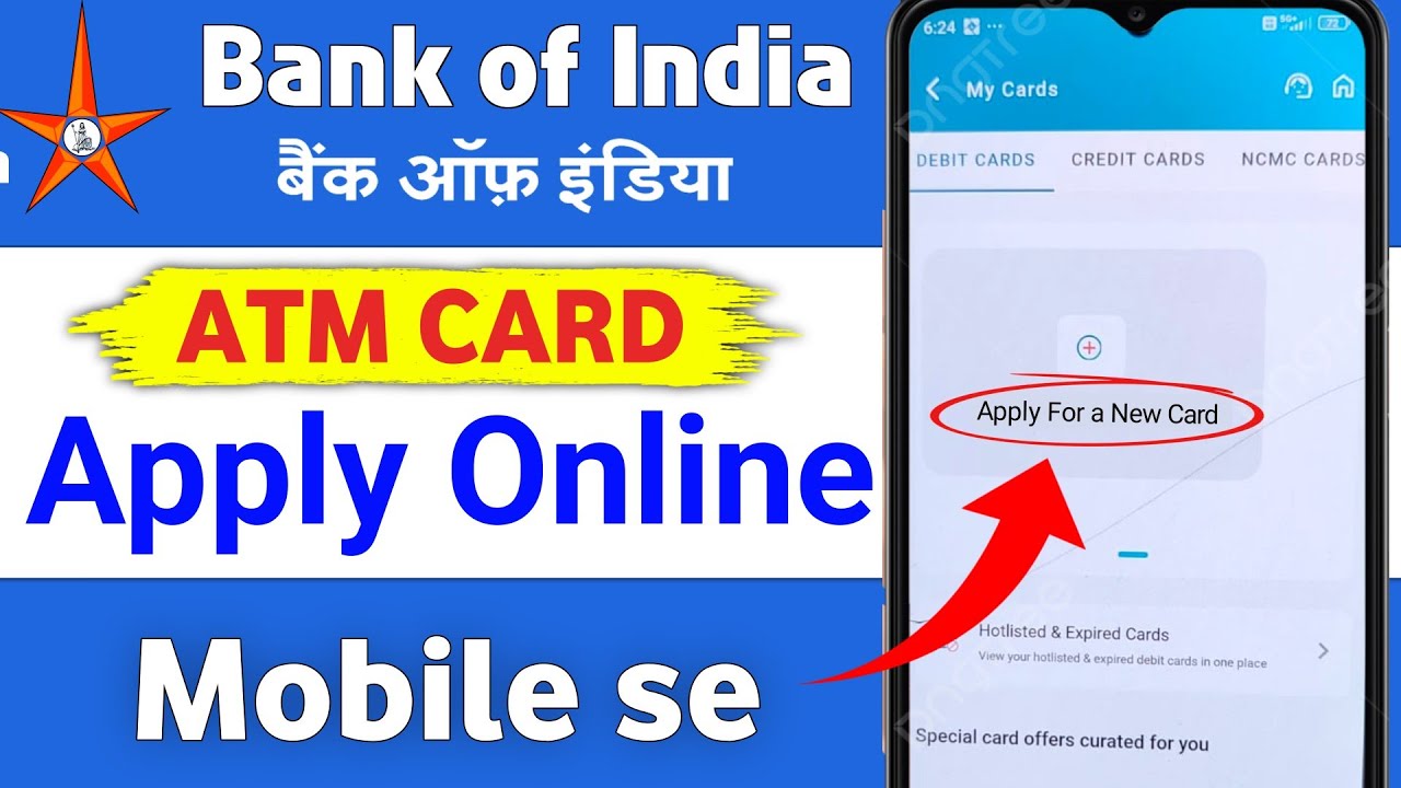 Bank of india New atm card apply online | How To Apply Online  New Debit Card Bank Of India | BOI