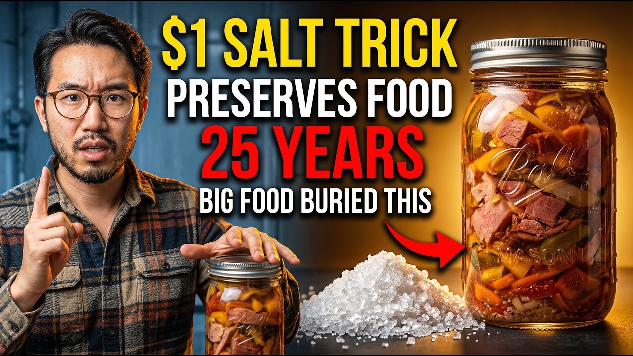 This $1 Salt Trick PRESERVES Any Food 25 Years. Big Food BURIED This Ancient Method.