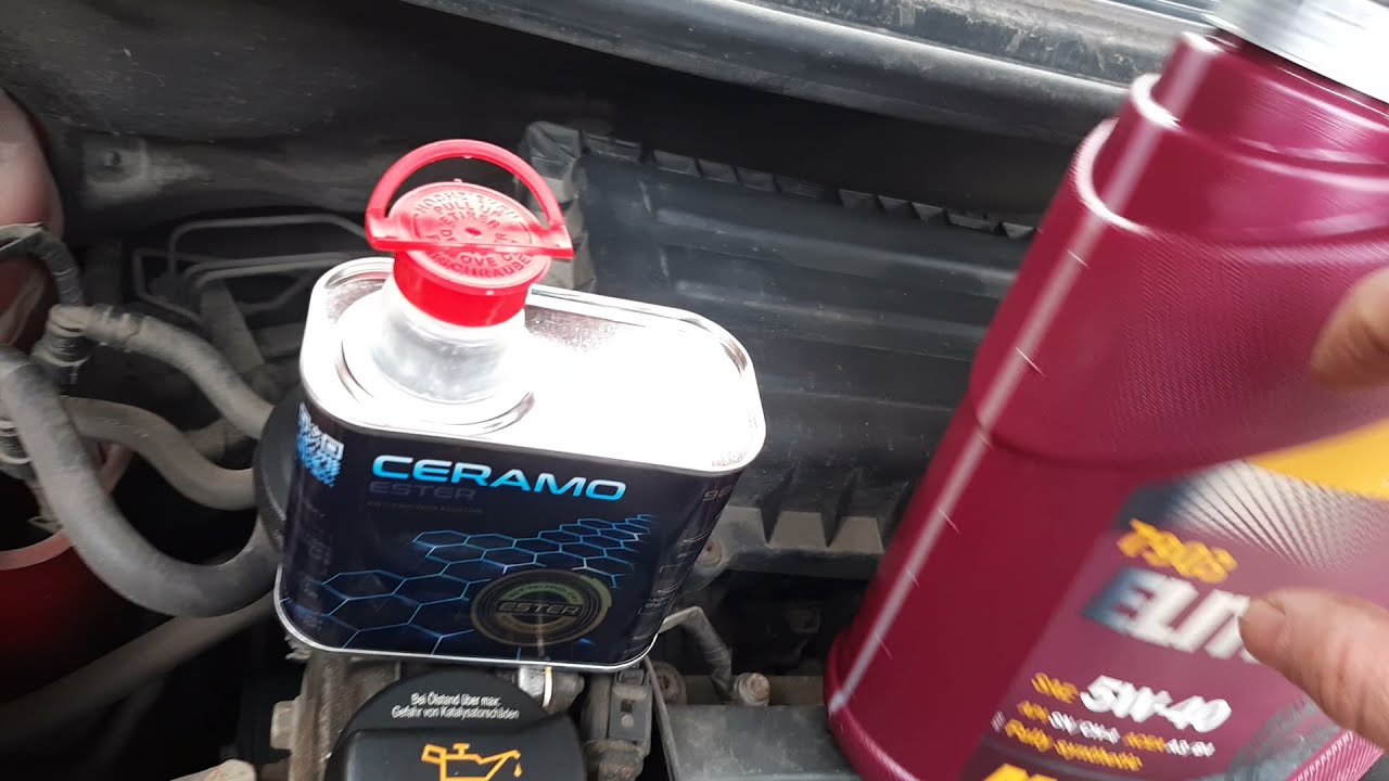 Ceramo Ester 9829 +MANNOL ELITE 5W40 A3B4 в Шкоду 1.6 BTS